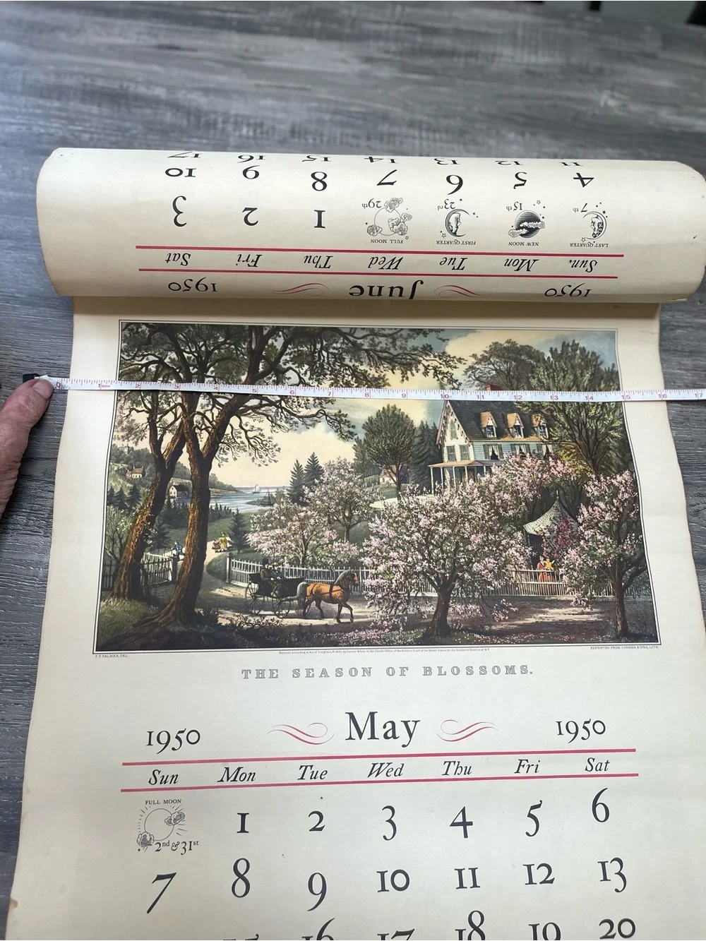 1950s Authentic Hartford, CT Illustrated Wall Calendar